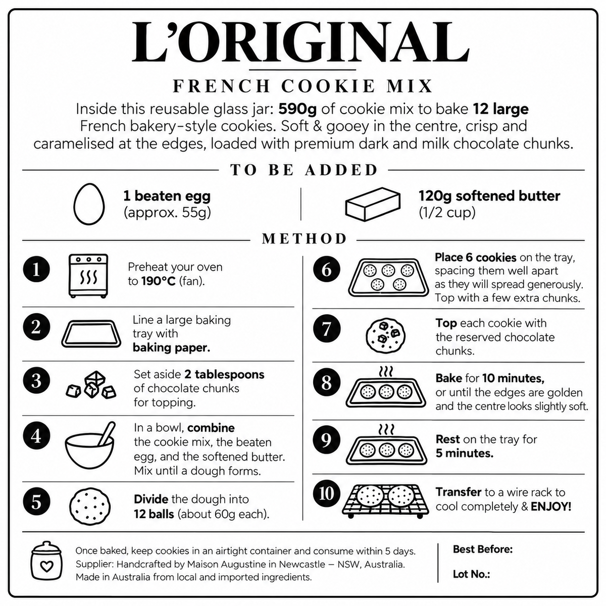 L'Original - Our Signature French Cookie Mix