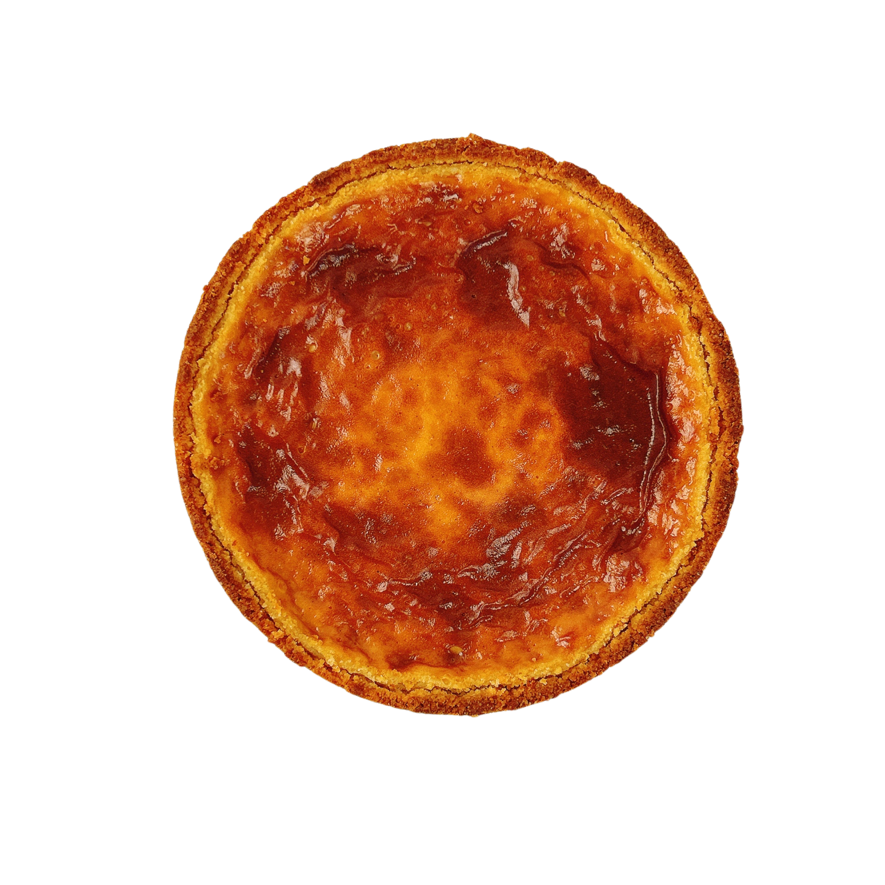 Whole French vanilla flan pâtissier baked in a thick buttery pastry crust with a beautifully caramelised top.